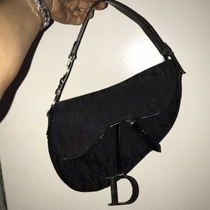 Black Dior purse